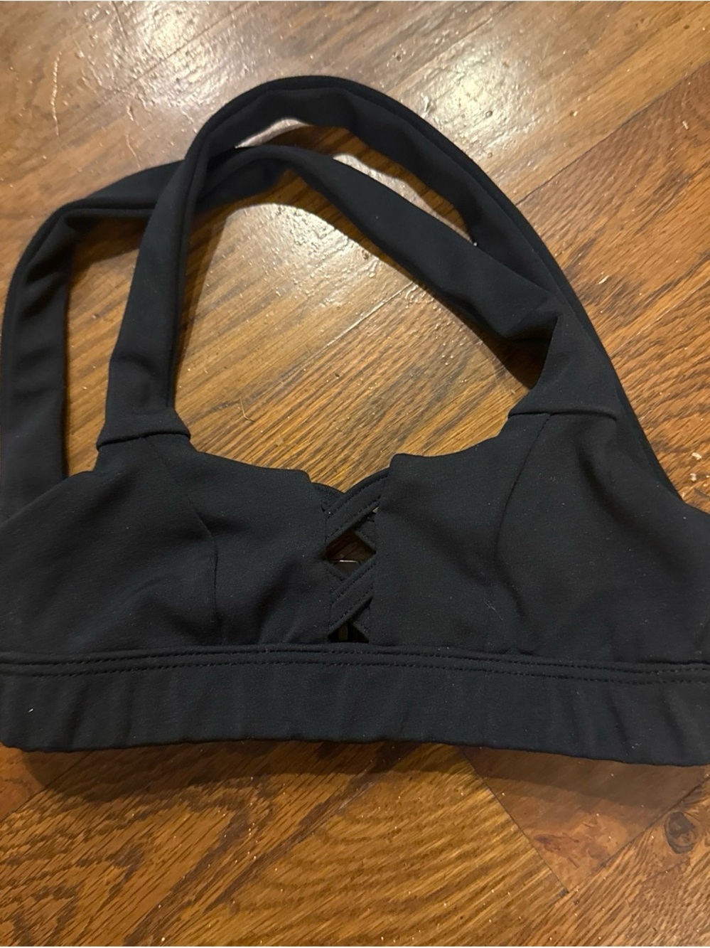 Five Dancewear YM Halter Bralette with Front Crisscross Detail